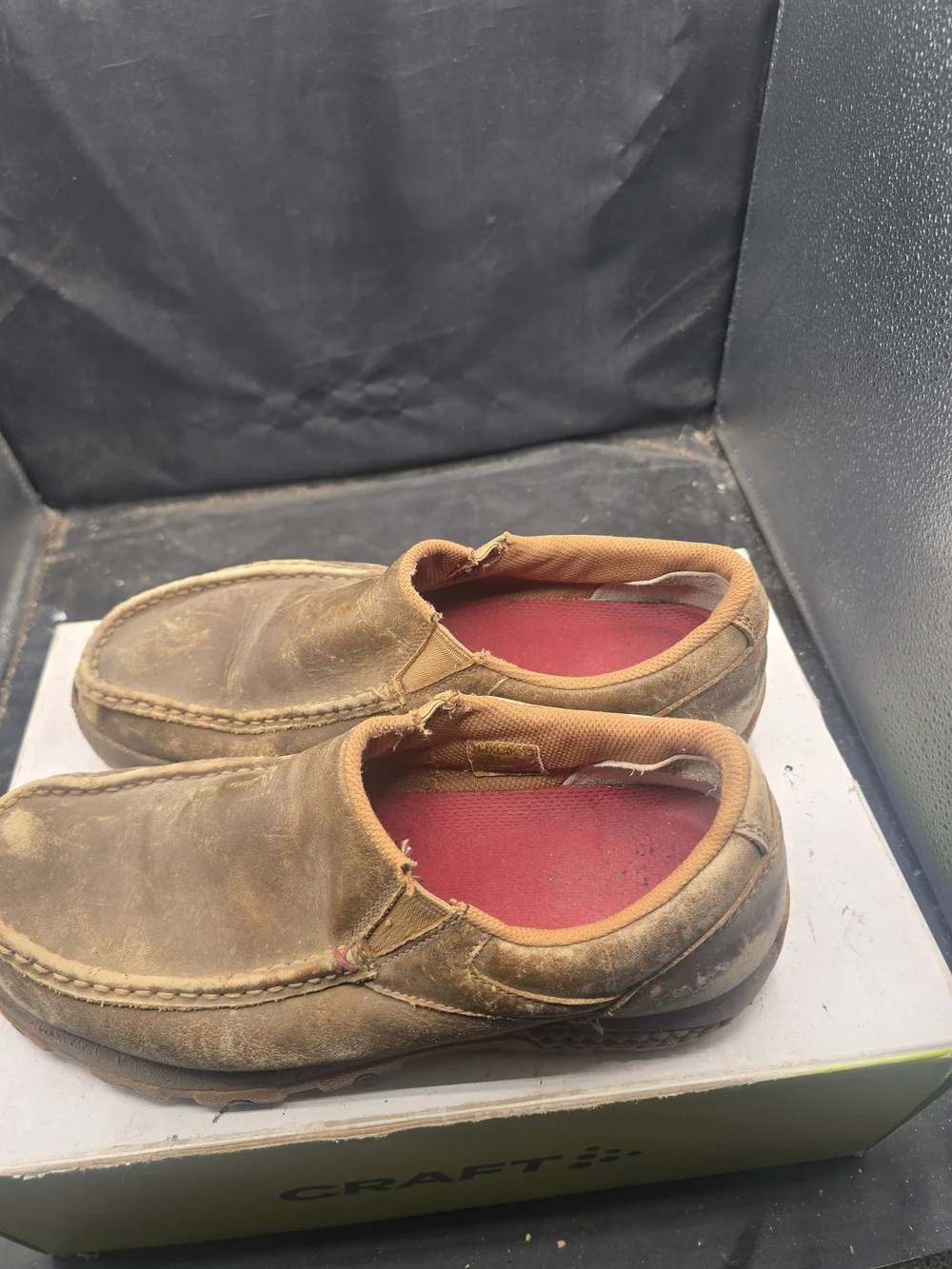 Twisted X Brown Slip-On Moccasin Loafers